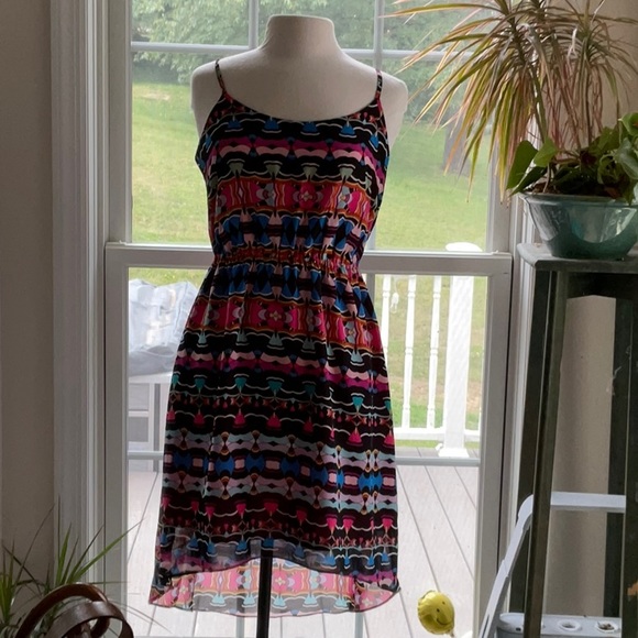 Nicole by Nicole Miller Dresses & Skirts - Nicole Miller 12 Geometric print black sundress NWT